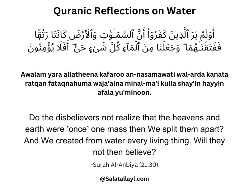 Dua for drinking water