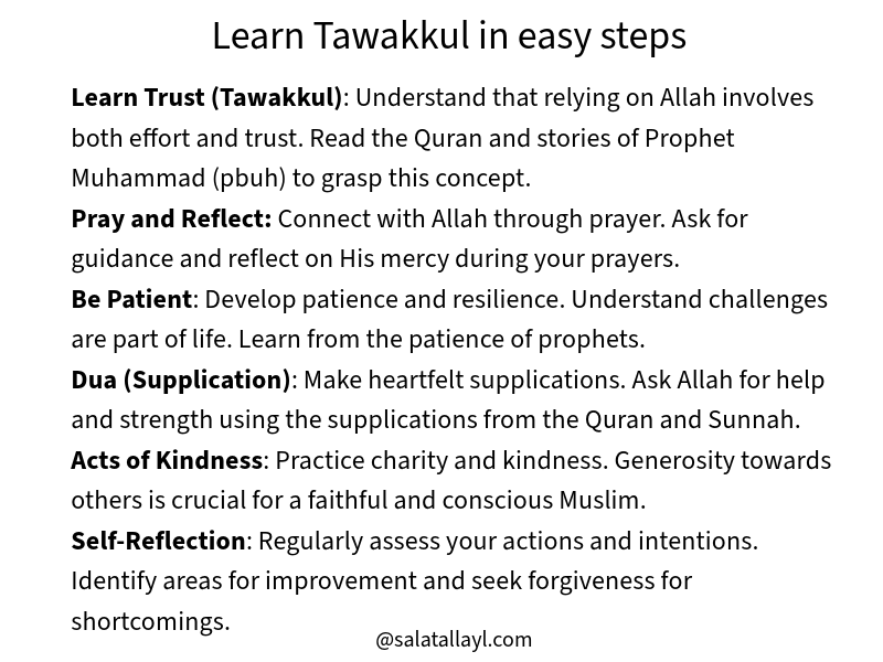 Learn Tawakkul