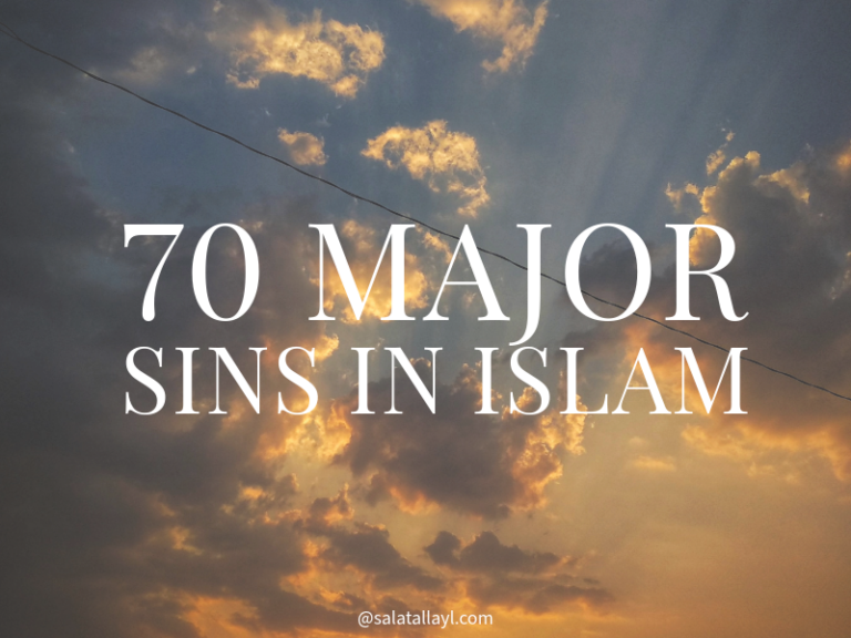 Major sins in Islam