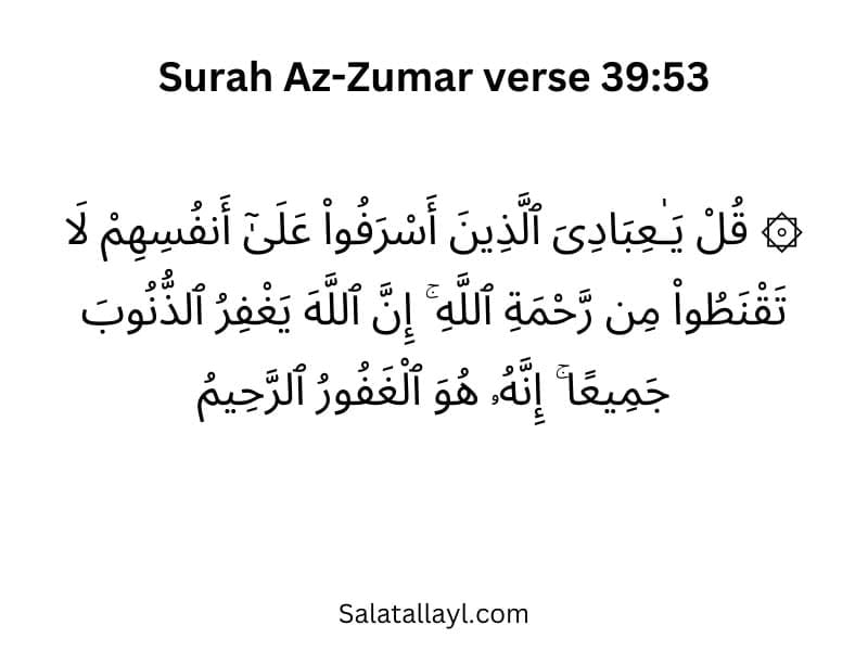 Surah Az Zumar verse 3953 edited